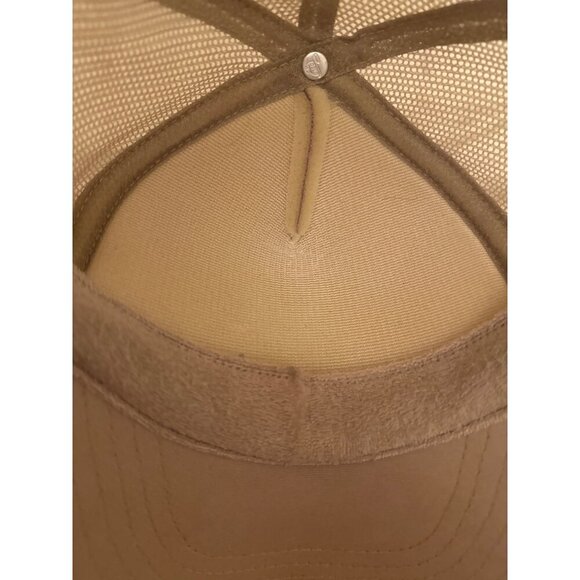 Koloa Surf Co. Beige Trucker Hat With Mesh Back & Adjustable Snap Closure Embroi - Picture 6 of 6